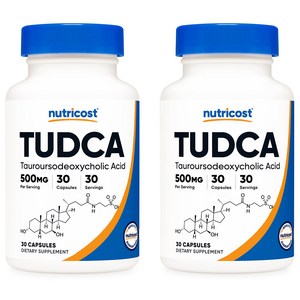 뉴트리코스트 투드카 Tudca 500mg 캡슐 30회분, 30정, 2개