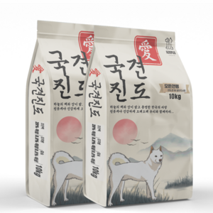 국견진도10kg+10kg 샘플2봉 전연령 진돗개사료 강아지사료 대용량 건식사료, 2개, 10kg