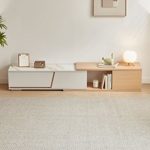 슬레이트 신축 TV다이 거실장 200*35CM 거실 티비다이, 화이트