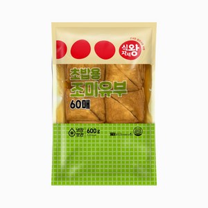 식자재왕 초밥용 조미유부 60매, 1개, 600g