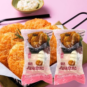 냉동 통살 새우까스(패티) 1+1, 2개, 800g