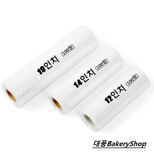 대풍BakeyShop 롤 비닐짜주머니(12.14.18인치), 1개, 14인치