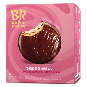 배스킨라빈스 아몬드 봉봉 크림 파이, 336g, 1개