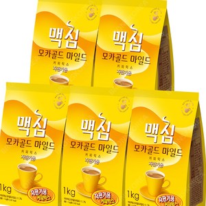 맥심 모카골드 마일드 커피믹스 자판기용 1kg, 1개입, 5개