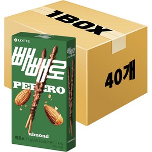 롯데 아몬드 빼빼로, 37g, 40개