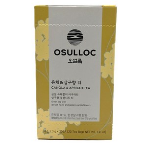 오설록 유채 살구향 티백, 2g, 20개입, 1개