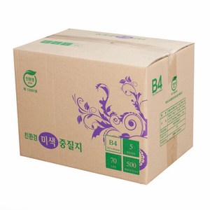 [전주페이퍼] 친환경 재생종이 미색중질지 B4용지 70g 1박스 2500매 (학교시험지크기), 상세 설명 참조, 상세 설명 참조