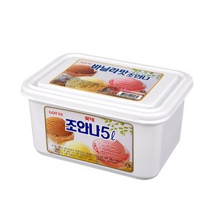 [본사직영]롯데제과 조안나 바닐라 5L X 2개 아이스크림