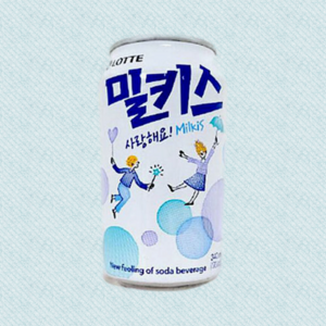 밀키스 탄산음료, 340ml, 6개