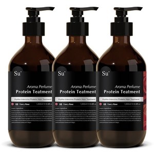 수오가닉 퍼퓸 트리트먼트 팬시로즈 1000ml 3개, 1L