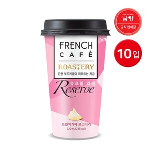 프렌치카페 로스터리R 슈크림 라떼 320ml 커피음료, 10개
