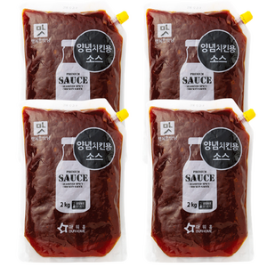 아워홈 양념치킨 소스 2kg, 4개