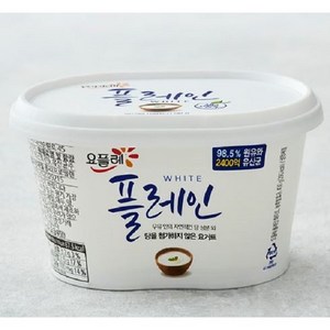 요플레 플레인 화이트, 430g, 4개