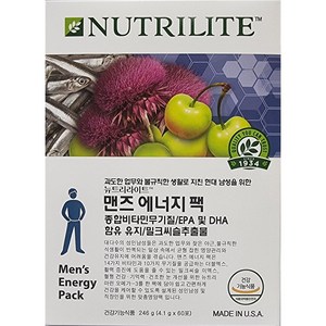 뉴트리라이트 맨즈 에너지 팩 비타민, 246g, 1개