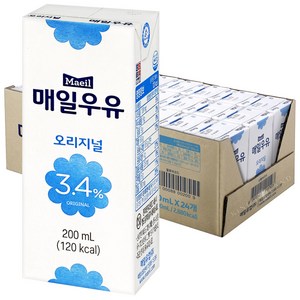 매일우유 오리지널, 200ml, 24개