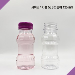 [보틀스] 150페트병 150미리 150ml 투명 페트병 주스병 플라스틱병 공병 소분병 작은병 소용량 미니병, 먹색(38파이), 1개