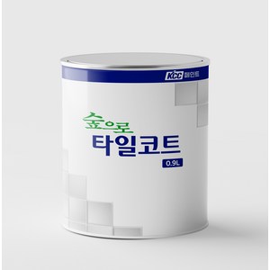 타일 페인트 화장실 주방 베란다 KCC 숲으로타일코트 0.9L 1액형, 900ml, 백색, 1개
