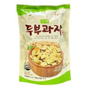 두호식품 수제 두부 저칼로리 살안찌는 다이어트 간식 과자 110g 10개