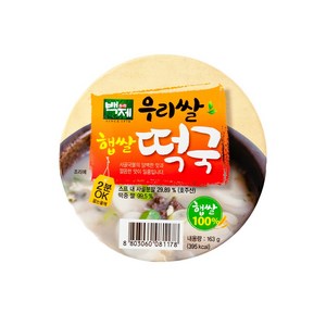 백제 우리 햅쌀 즉석 떡국, 163g, 6개