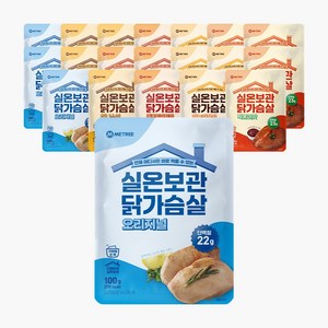 미트리 실온보관 닭가슴살 5종 혼합, 100g, 20개, 1구성