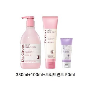 닥터그루트 아쿠아 딥클린 탈모증상완화 샴푸 330ml+100ml (지성두피), 1세트