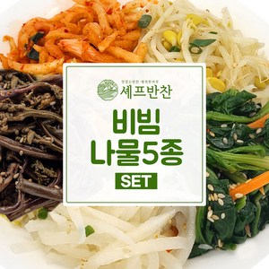 셰프반찬 수제 비빔나물세트, 1세트, 300g