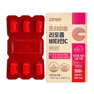 [1박스당 1개월분] GNM 프리미엄 리포좀 비타민C 1000mg, 2박스, 30정