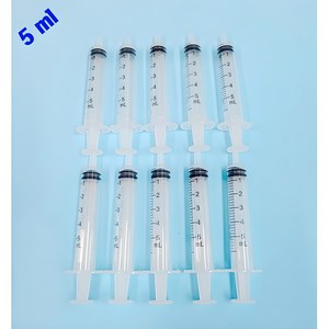 사이언스몰 바늘없는 주사기 (5ml) 과학실험용 동물급식용 공예작품용 잉크충전용 화장품소분용, 10개