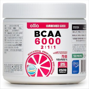 올라 BCAA 파우더 6000, 250g, 자몽, 1개