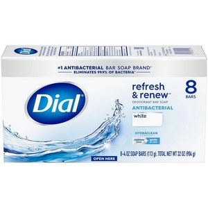 미국내수용 다이알 항균비누 세수비누 화이트 113gX12개 Dial white antibacteial soap 12ct, 8개, 113g