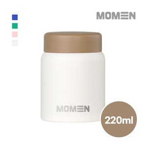 모멘 미니 이유식 보온병 304스테인리스 보온보냉 푸드자, 1개, 220ml, 아이보리