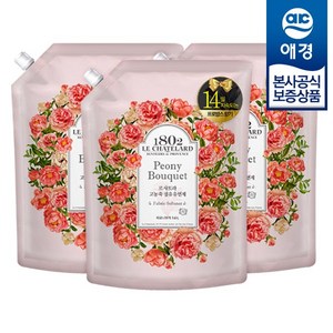 르샤트라 섬유유연제 피오니부케 리필, 1.6L, 3개