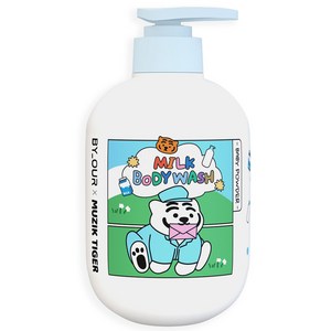 바이아우어 무직타이거 밀크 베이비파우더향 바디워시, 500ml, 1개