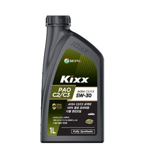 KIXX PAO C2/C3 5W30 디젤 합성 엔진오일, 1L, 6개