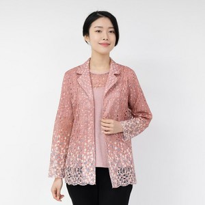 모슬린 엄마옷 펀칭 망사 앙상블 자켓 세트 TC303091 마담 미시옷 중년여성의류 빅사이즈 50대 60대여성옷