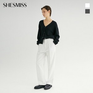 [쉬즈미스(SHESMISS)] [쉬즈미스] [EXCLUSIVE] 코튼 핀턱 테이퍼드 팬츠_SAWSLO43010