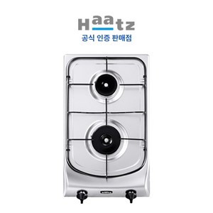 [전국설치]하츠 빌트인 가스레인지 2구 실버 (타공 260*440), LNG, GC-2303SDBH(도시가스)