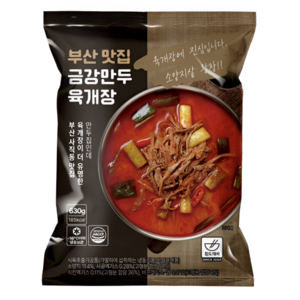 참도깨비 부산 맛집 금강만두 육개장, 630g, 4개