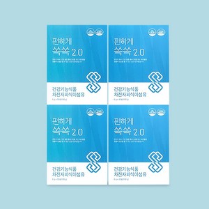 [과립형]편하게쏙쏙 오리지널 발효 차전자피 식이섬유 변비 숙변 6gx30포, 180g, 4박스