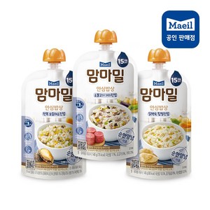 매일유업 맘마밀 안심이유식 15개월 3종 (총10개), 1세트, 소불4+닭백숙3+전복3, 140g