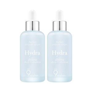 나인위시스 대용량 퍼펙트 하이드라 스킨 앰플 세럼 수분 세럼수분 앰플세럼 에센스/세럼, 80ml, 2개