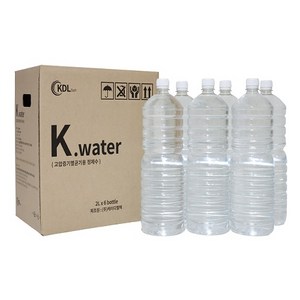 K Water 고압증기멸균기용 정제수 증류수 오토클레이브용 오토클레이브용 2L x 6통, 6개