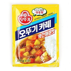 오뚜기 카레 약간매운맛, 100g, 1개