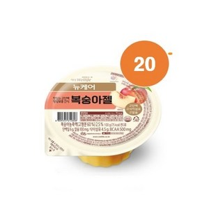 뉴케어 영양간식 복숭아젤, 100g, 20개