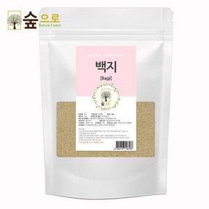 천연팩 백지가루 50g 숲으로허브 곡물팩 백지팩, 5개, 1개입