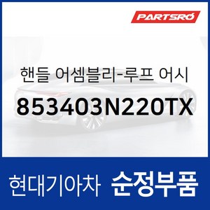 실내 천장 손잡이 (루프 어시스트 핸들) 운전석쪽 (853403N220TX) 에쿠스 VI, 1개