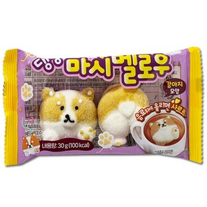 댕냥이 마시멜로우 강아지 모양 수입 아이들 간식, 30g, 2개