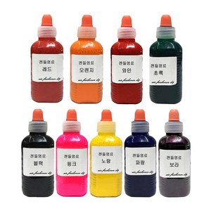 캔들 염료 50ml 소이 필라 향초 전용 액체 색소, 레드 50ml, 1개