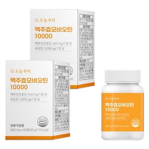 오늘부터 맥주효모 비오틴10000 L시스틴 (60정), 60정, 2개