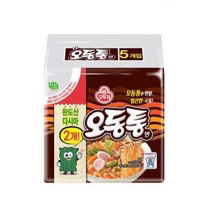 오뚜기 오동통면 120g, 5개